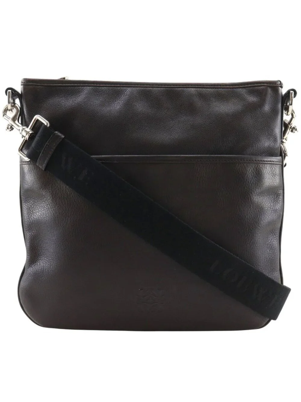 Loewe Anagram Leather Black Shoulder Bag